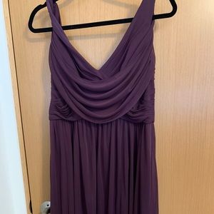 Burgundy cocktail dress